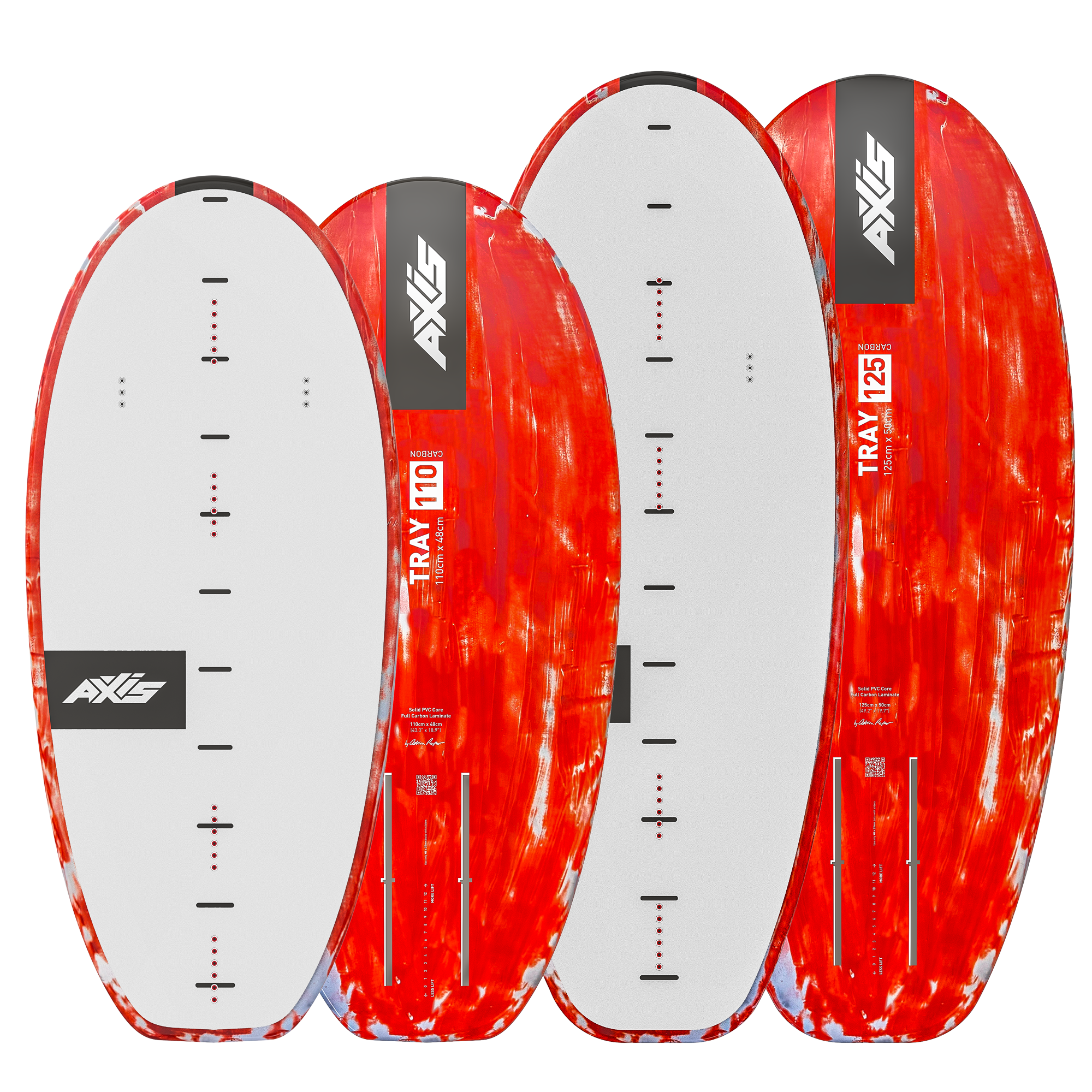 Доска для фойла AXIS Foils Tray v5 Carbon Foilboard 110 — детали конструкции