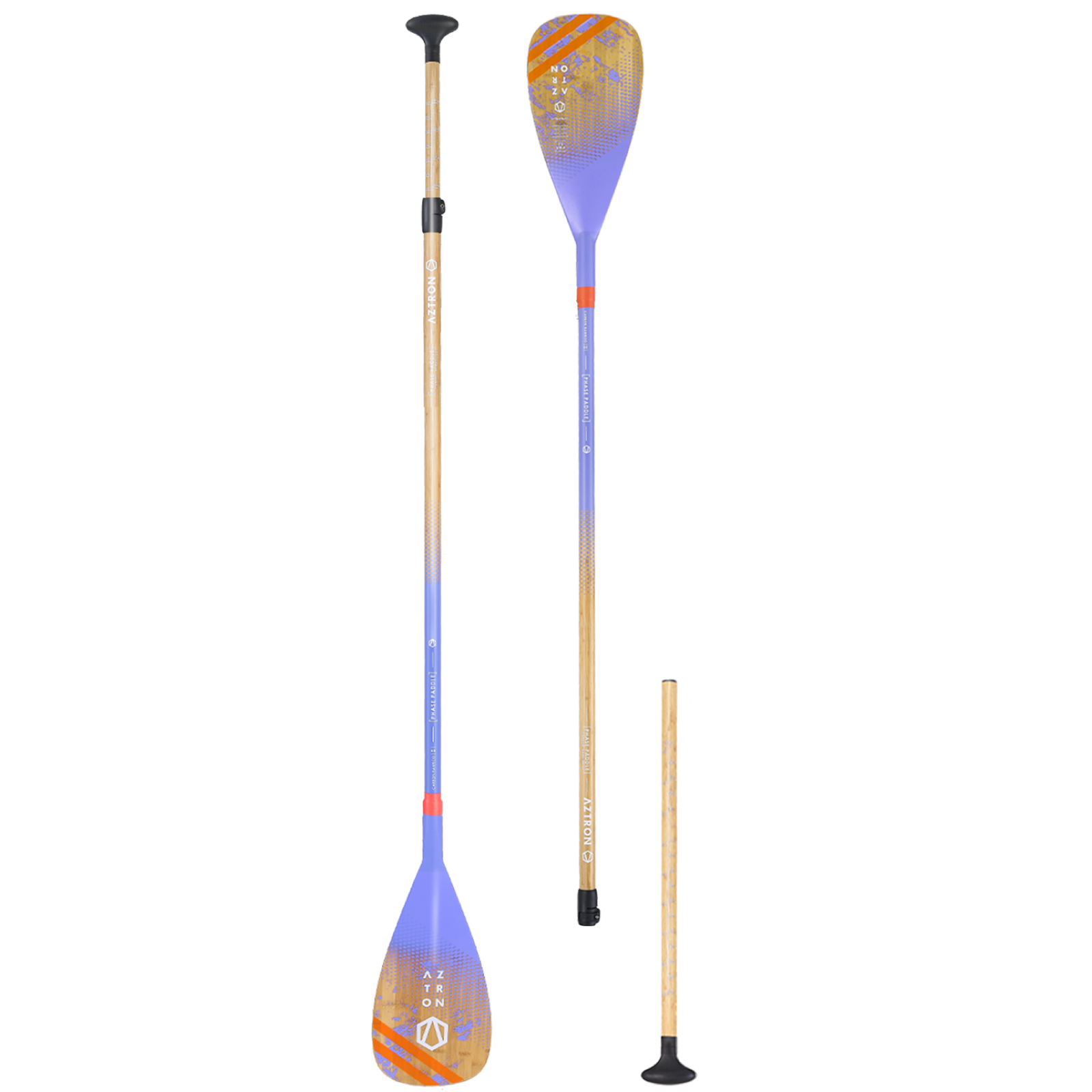 Aztron PHASE Bamboo Carbon 2-Section Paddle Blade: Accessory — construction detail