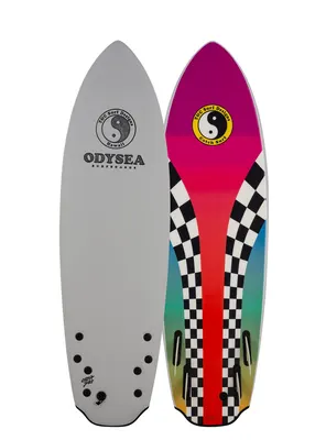 Сёрф-доска Catch Surf Bat Tail Quad (5'8") // T&C Surf Designs® — в работе на воде