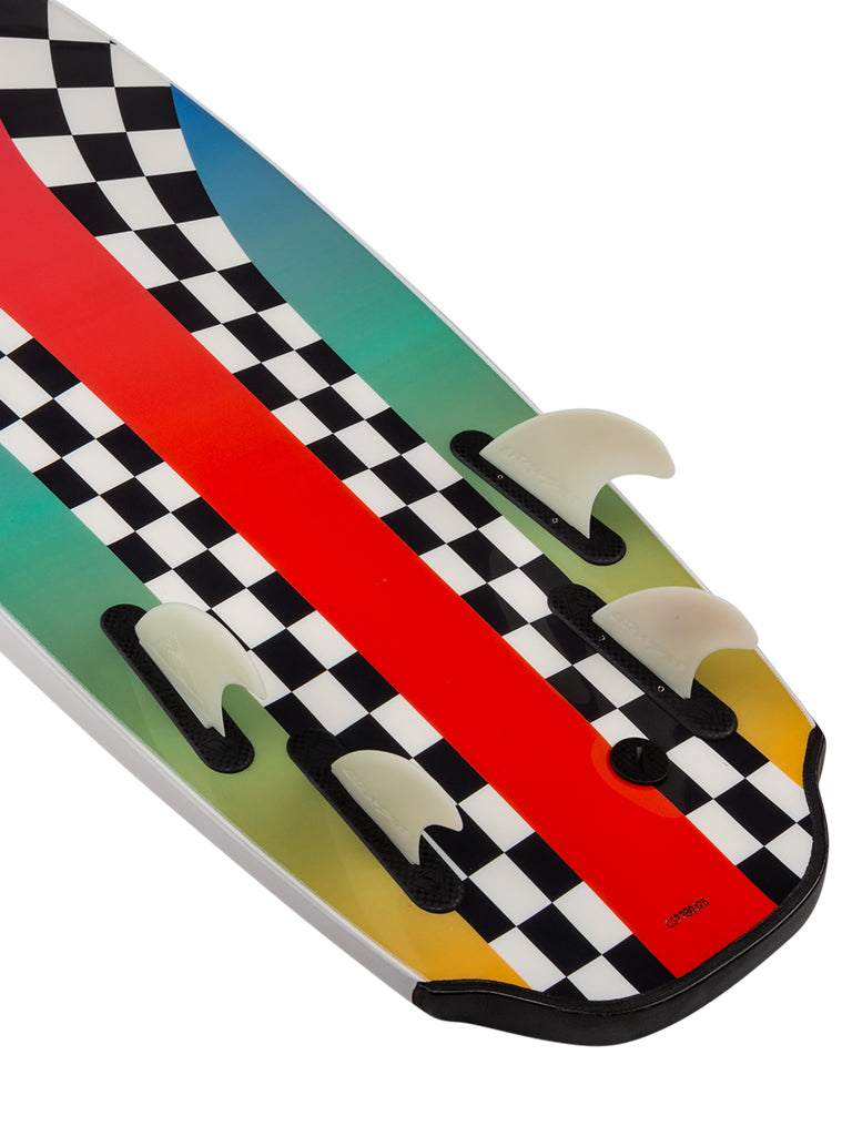 Catch Surf Bat Tail Quad (5'8") // T&C Surf Designs® Surfboard — in action on the water