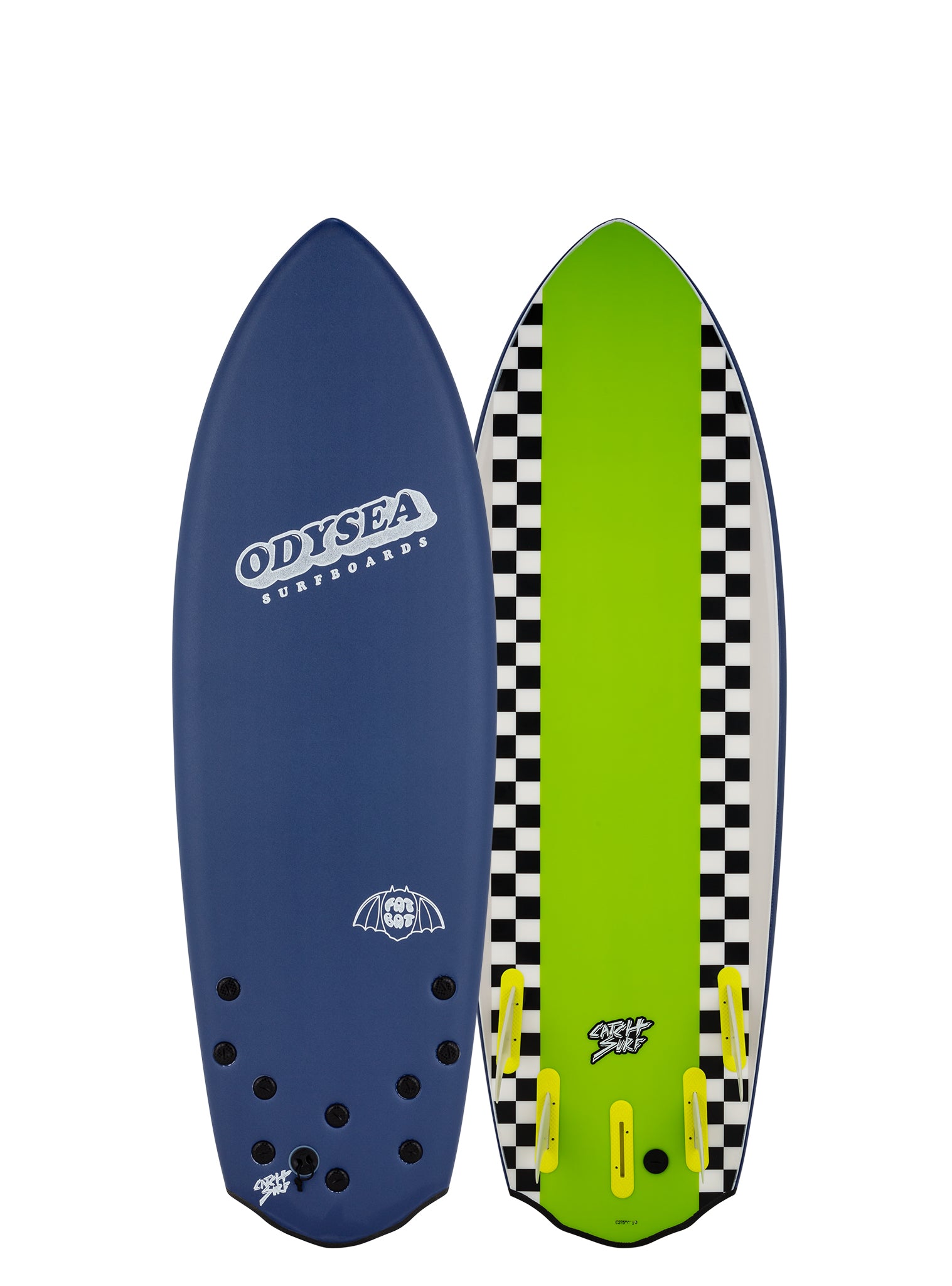 Сёрф-доска Catch Surf Fat Bat - Five Fin - 5'2'' — вид сверху