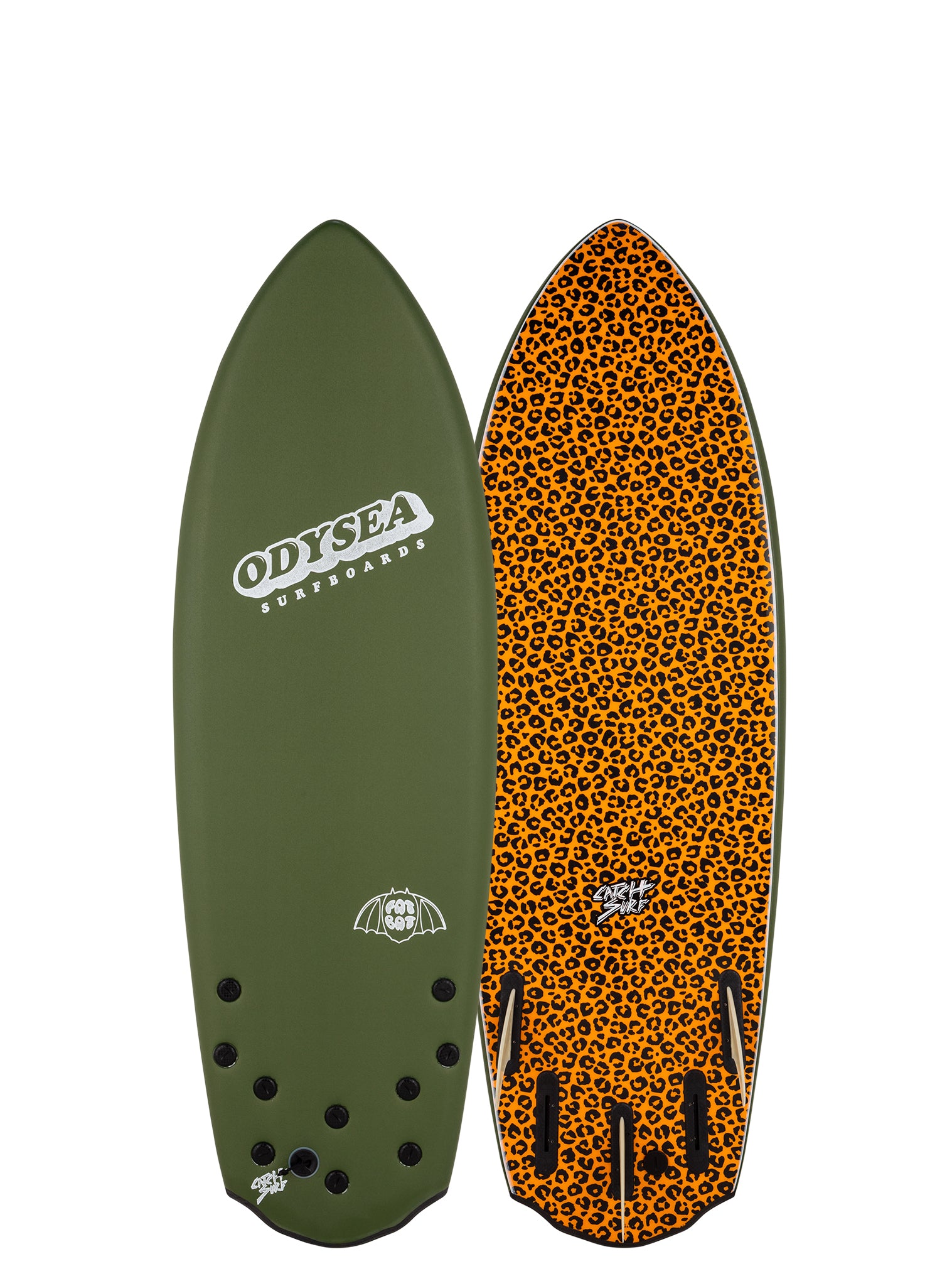 Сёрф-доска Catch Surf Fat Bat - Five Fin - 5'2'' — в работе на воде