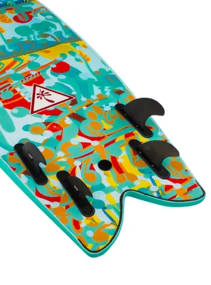 Сёрф-доска Catch Surf Heritage 5'8" Fish (Quad) x Andy Davis — вид сверху