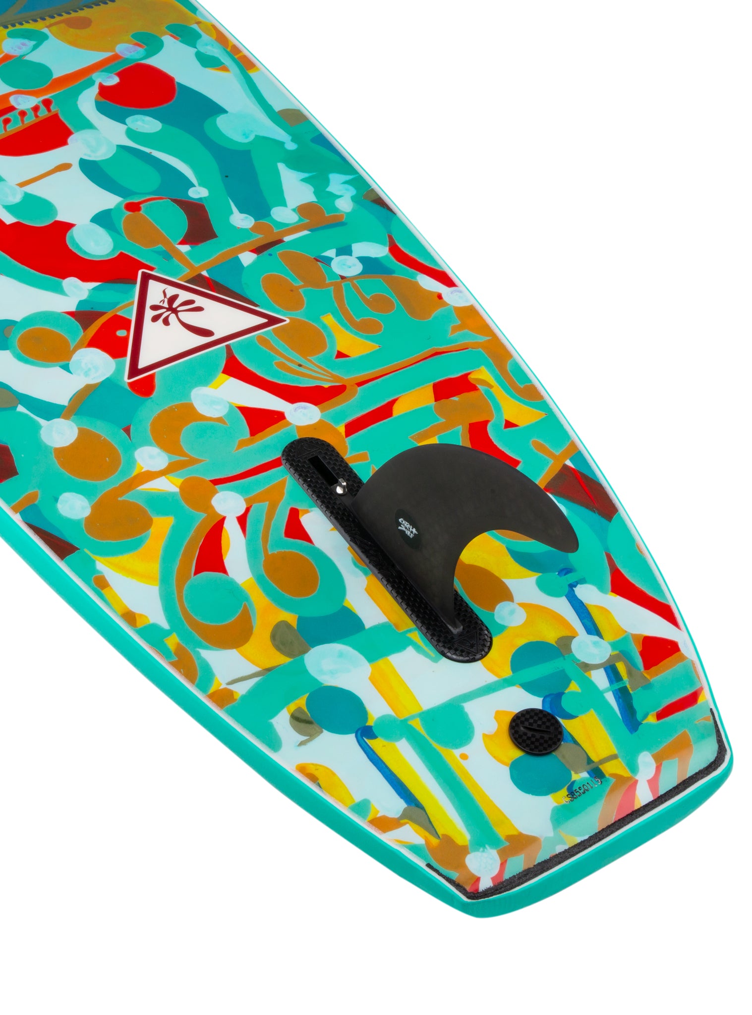 Catch Surf Heritage 8'6" Single Fin x Andy Davis Surfboard — construction detail