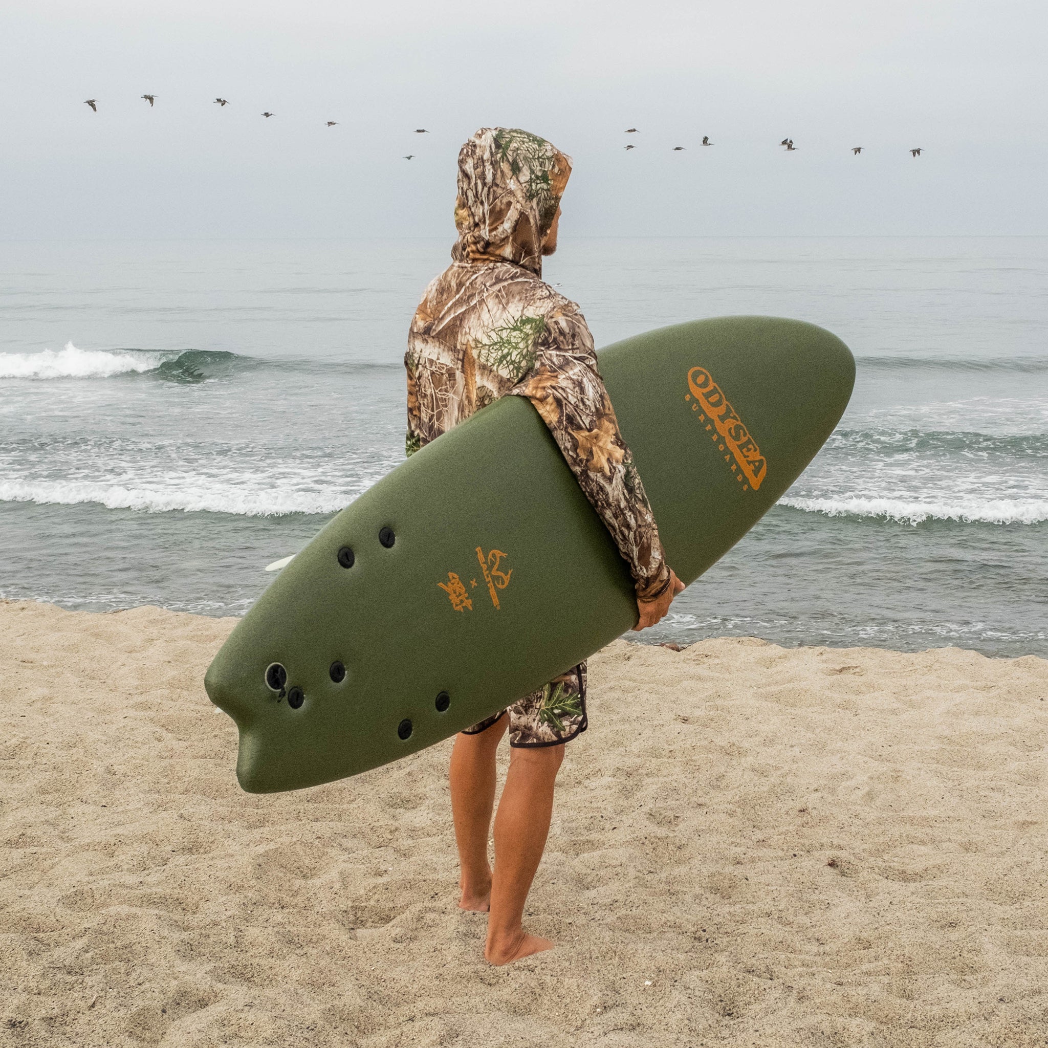 Catch Surf Skipper (Tri Fin) - 6'0" x Realtree® Edition Surfboard — in action on the water