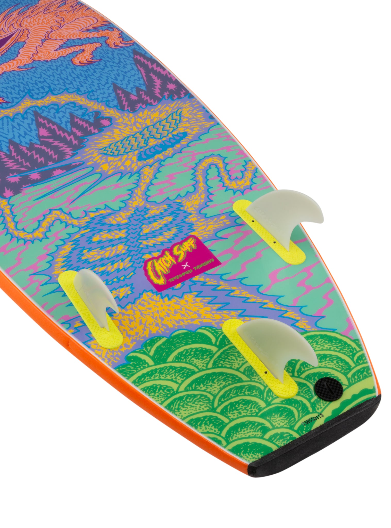 Catch Surf Stump (Thruster) - 5'0" x Tetsunori Tawaraya Surfboard — side view