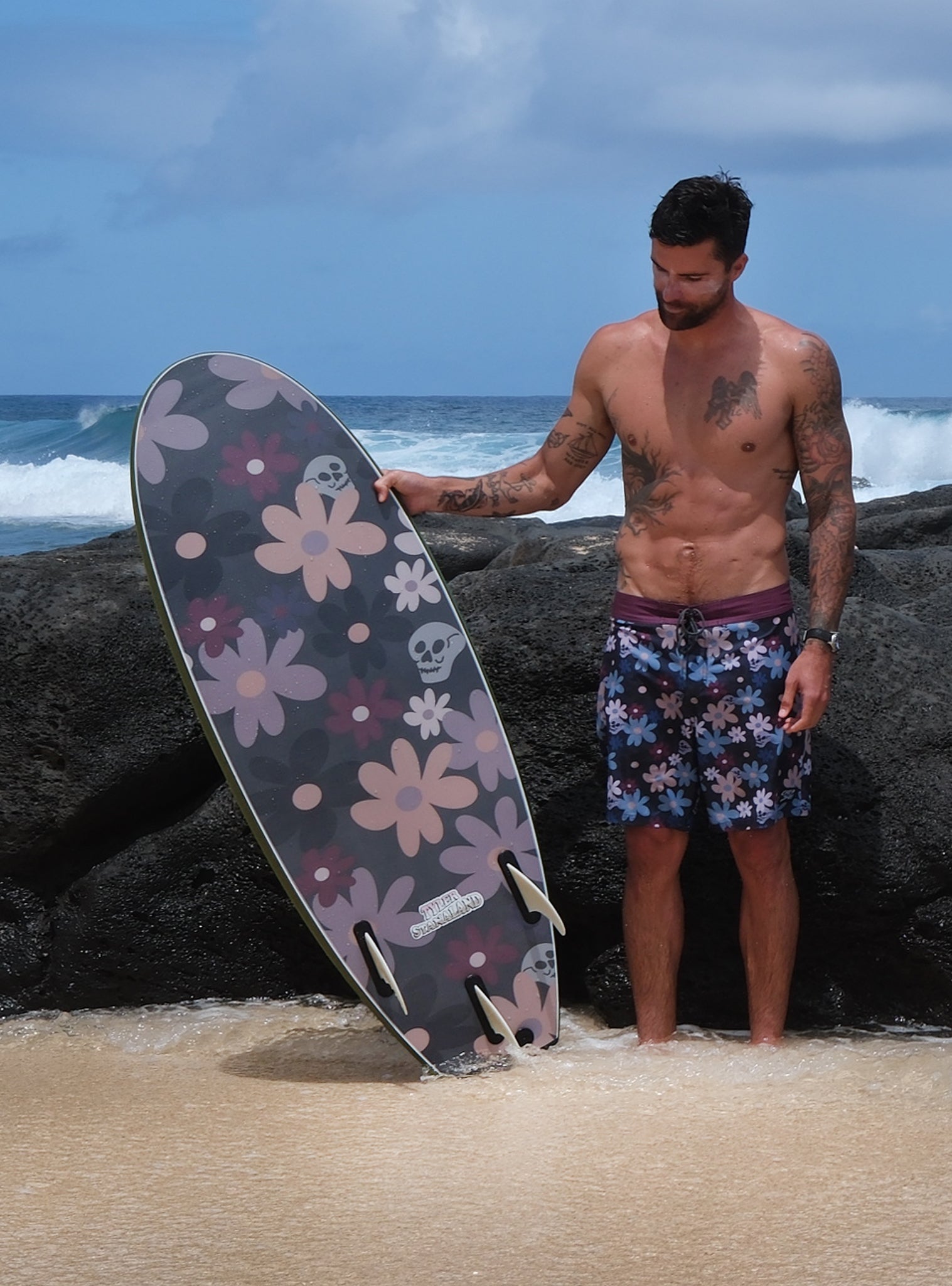 Catch Surf Stump (Thruster) - 5'0" x Tyler Stanaland PRO Surfboard — in action on the water