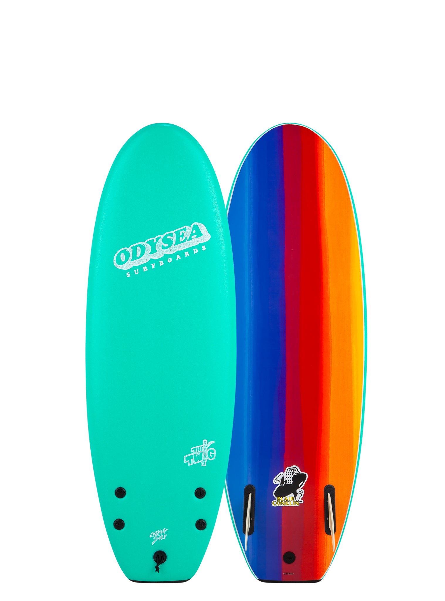 Сёрф-доска Catch Surf TWIG (Twin Fin / 4'10") x Blair Conklin PRO — вид сверху