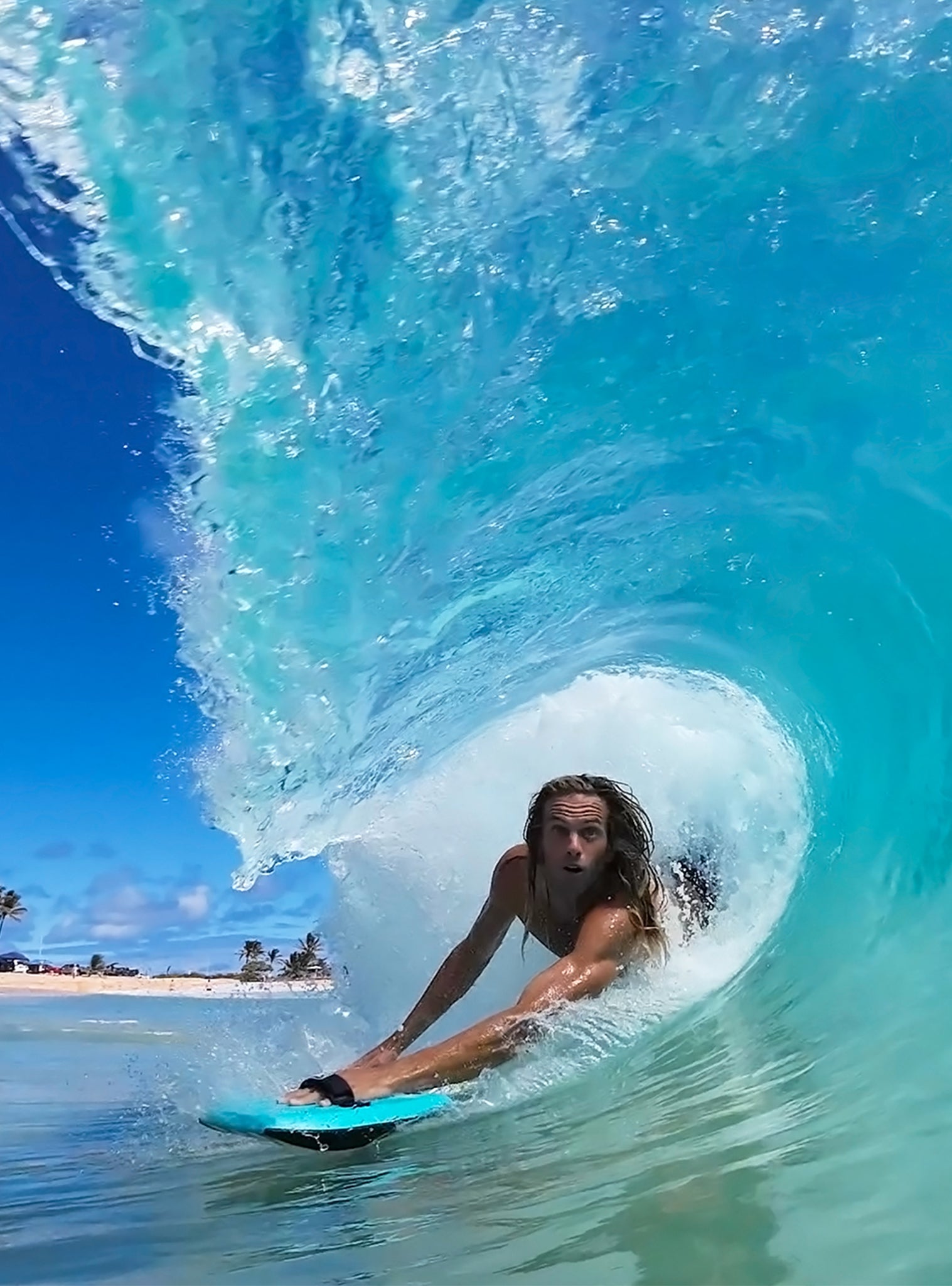 Бодиборд Catch Surf WOMPER // STRAPPED — вид сбоку