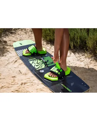 CrazyFly Lock binding II Green Binding — side view