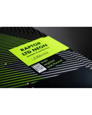 CrazyFly Raptor LTD Neon 2025 Kiteboard — side view