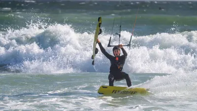Flysurfer SHOT Kiteboard — close-up