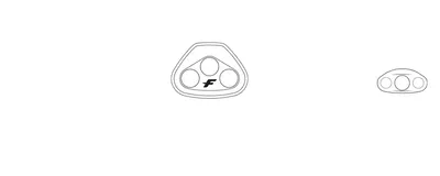 F-One V-Straps Foilboard — вид сбоку