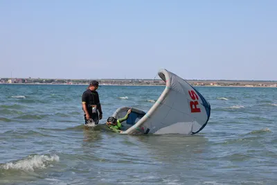 Занятие кайт-школы K1 в Крыму, Межводное, Крым