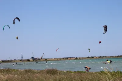 Кайт над лиманом, Межводное, Крым