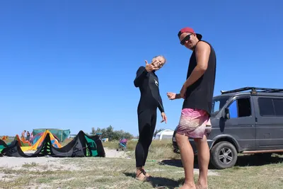Занятие кайт-школы K1 в Крыму, Межводное, Крым