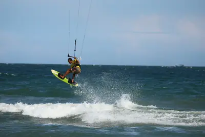 Lifting off the water in a burst of spray, Mui Ne