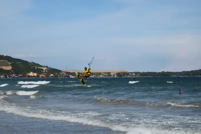 Kite season in Vietnam, Sandunes beach, Mui Ne