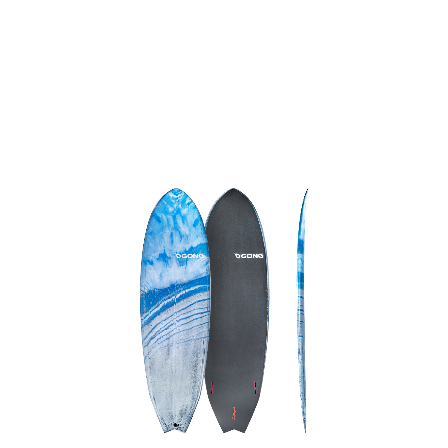 Сёрф-доска GONG Factory Surf 5'11 Vibe EPS PRO Resin Tint Marble Blue