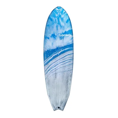 Сёрф-доска GONG Factory Surf 5'11 Vibe EPS PRO Resin Tint Marble Blue — вид сбоку