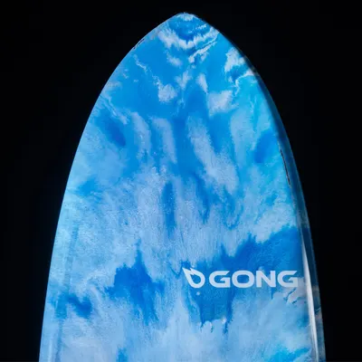 Сёрф-доска GONG Factory Surf 5'11 Vibe EPS PRO Resin Tint Marble Blue — крупный план