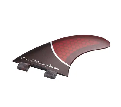 Плавник GONG Center Fin Red Honeycomb 115mm 4" 1/2 — вид сбоку