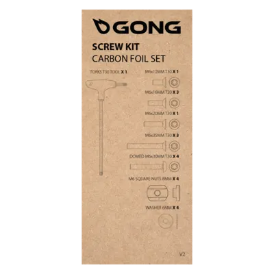 Комплектующие GONG Kit Vis Complet Foil Carbone V2