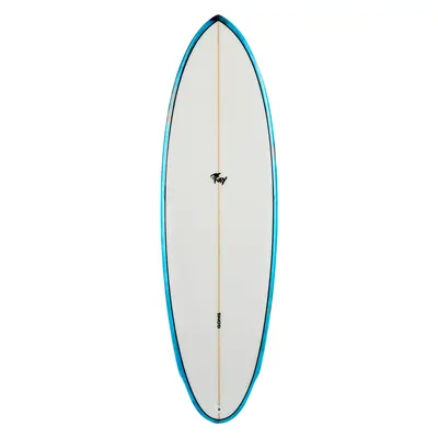 Сёрф-доска GONG Factory Surf Fury PU 5'6 Blue Red — вид сбоку