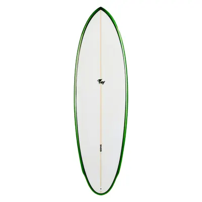 Сёрф-доска GONG Factory Surf Fury PU 5'6 Dark Green — вид сбоку