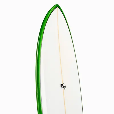 Сёрф-доска GONG Factory Surf Fury PU 5'6 Dark Green — крупный план