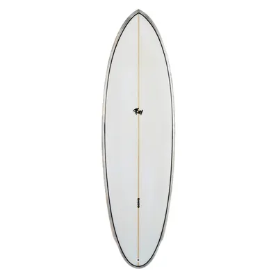 Сёрф-доска GONG Factory Surf Fury PU 5'9 Pink Black & Grey — вид сбоку