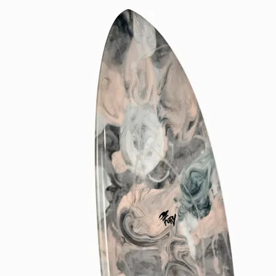 Сёрф-доска GONG Factory Surf Fury PU 5'9 Pink Black & Grey — в работе на воде