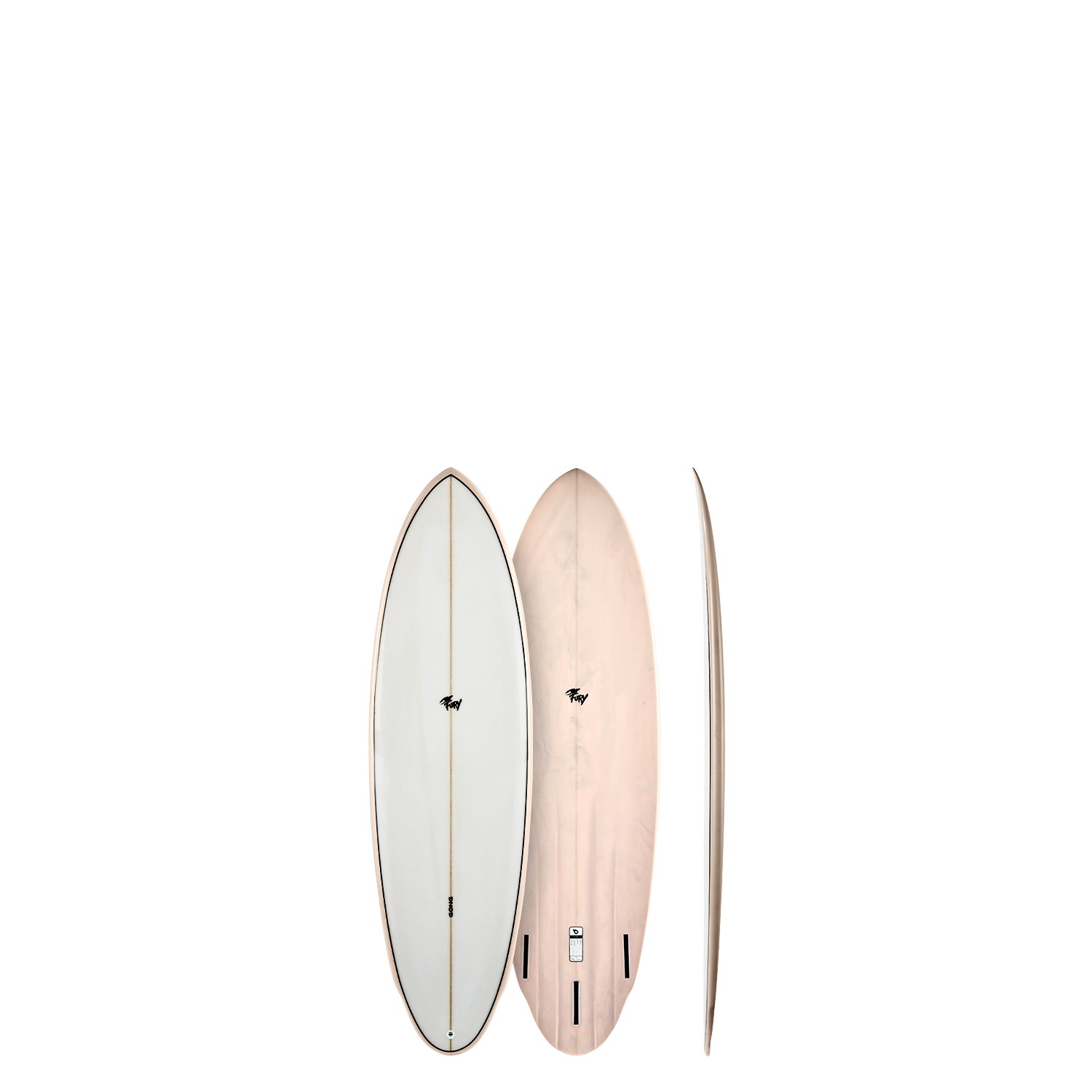 Сёрф-доска GONG Factory Surf Fury PU 6'0 Pink