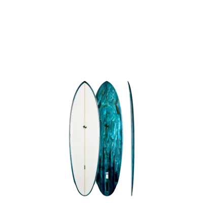 GONG Factory Surf Fury PU 6'4 Blue & Red 冲浪板
