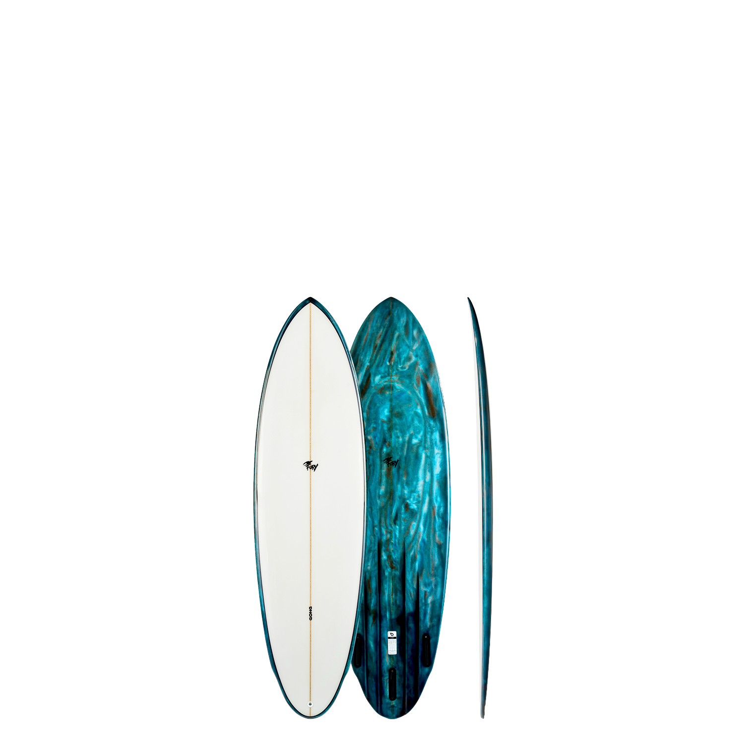 Сёрф-доска GONG Factory Surf Fury PU 6'4 Blue & Red