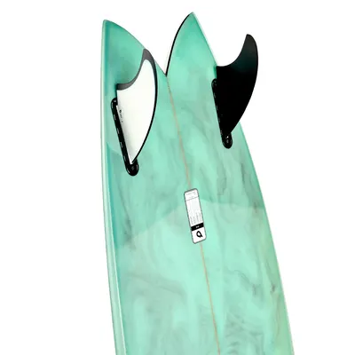 Сёрф-доска GONG Factory Surf Pie PU 5'9 Blue — в работе на воде