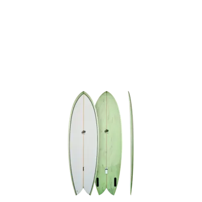 GONG Factory Surf Pie PU 5'9 Green 冲浪板