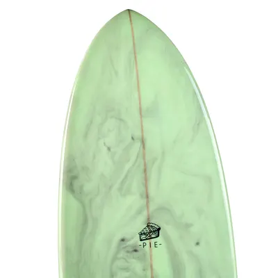 Сёрф-доска GONG Factory Surf Pie PU 5'9 Green — в работе на воде