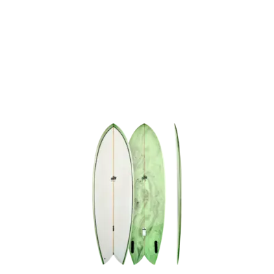 GONG Factory Surf Pie PU 5'9 Green 冲浪板