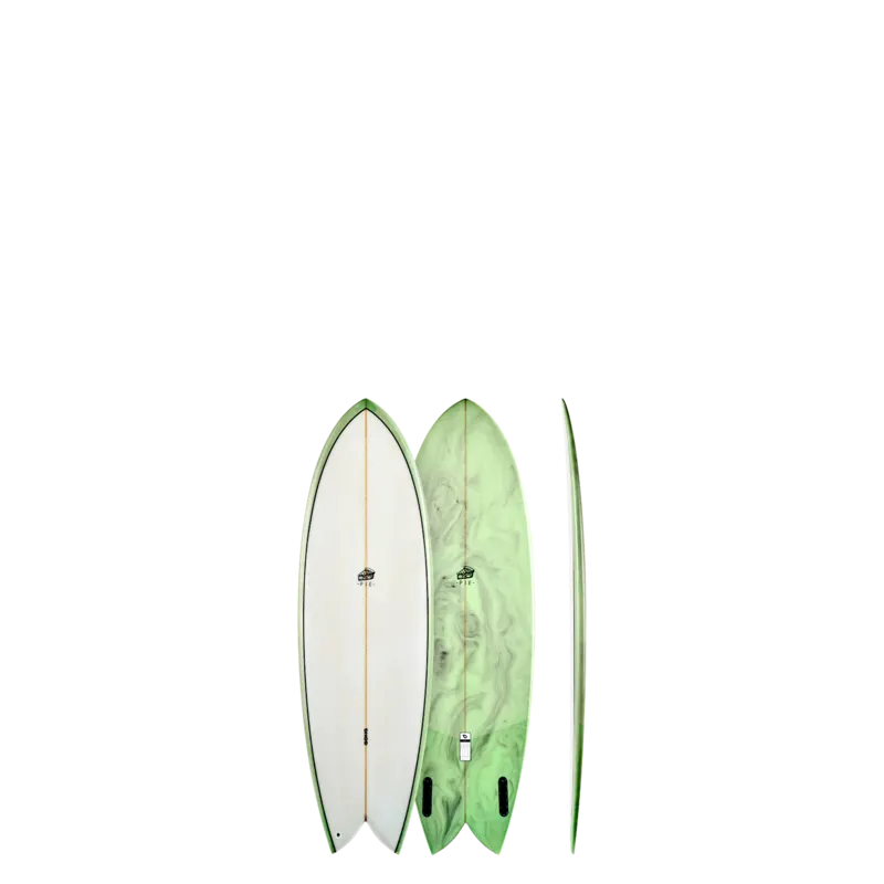 Сёрф-доска GONG Factory Surf Pie PU 5'9 Green — купить в K1.surf