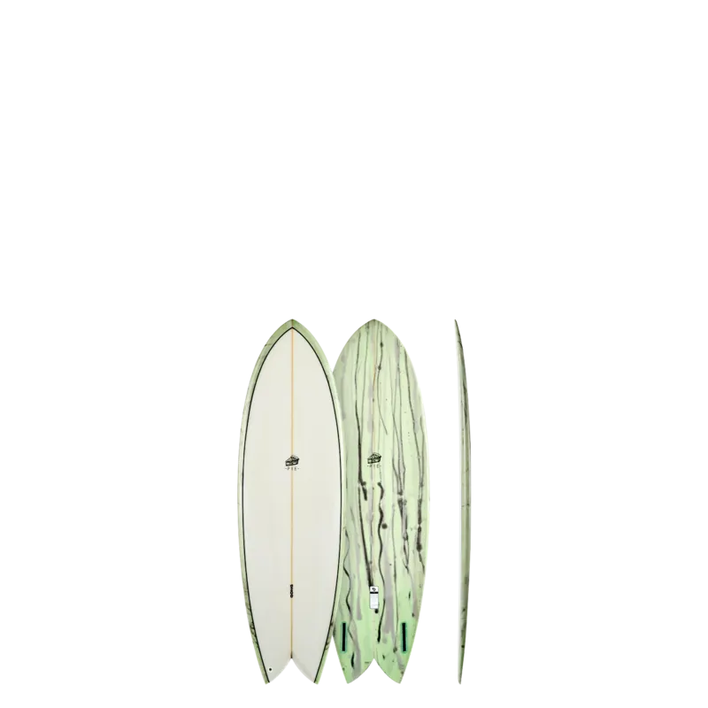 Сёрф-доска GONG Factory Surf Pie PU 5'9 Green — купить в K1.surf