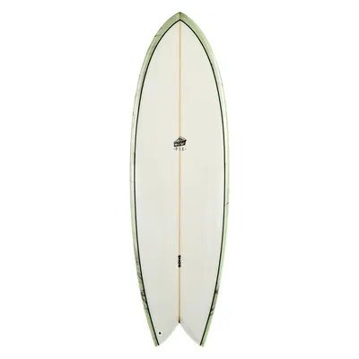 Сёрф-доска GONG Factory Surf Pie PU 5'9 Green — вид сбоку