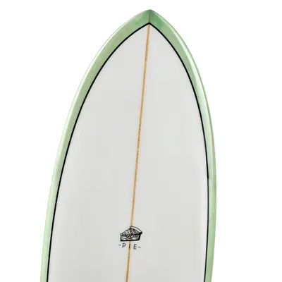 Сёрф-доска GONG Factory Surf Pie PU 5'9 Green — крупный план