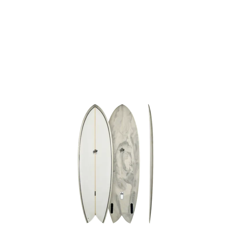 Сёрф-доска GONG Factory Surf Pie PU 5'9 Grey — купить в K1.surf