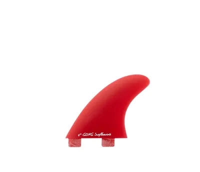 Плавник GONG Fin Set Side Or Quad Front Red Full Fiber 100mm 4" — вид сбоку