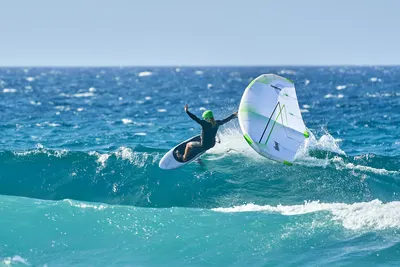 Переднее крыло фойла GONG Foil Front Wing Ypra Surf-Freestyle V3 — в работе на воде