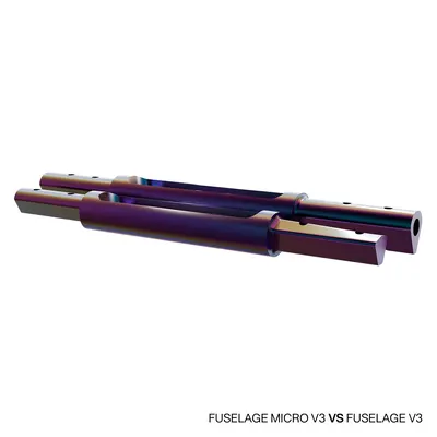 Фюзеляж фойла GONG Foil Fuselage Micro V3 Atmo - Pro Team Series — крупный план