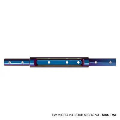 Фюзеляж фойла GONG Foil Fuselage Micro V3 Atmo - Pro Team Series — в работе на воде