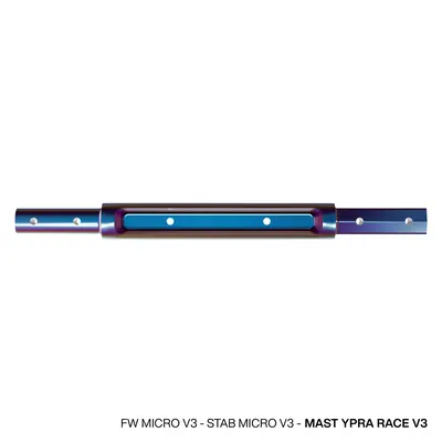 Фюзеляж фойла GONG Foil Fuselage Micro V3 Atmo Compatible Mât Ypra Race V3 — детали конструкции