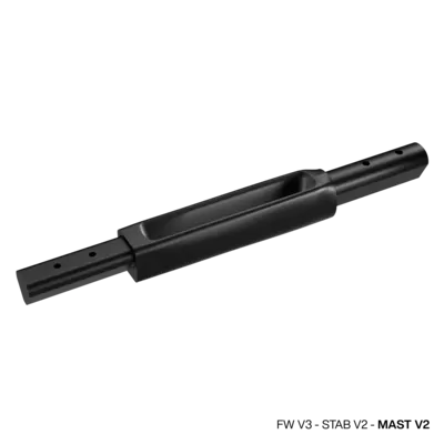 GONG Foil Fuselage Compatible Mâts V2 水翼连接杆 — 俯视图